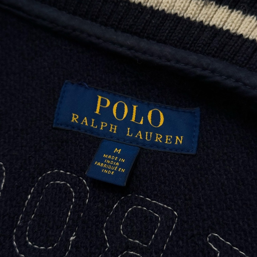 Ralph Lauren paratrooper varsity jacket 5th falcons 067 usrl leather wool - Picture 11 of 13